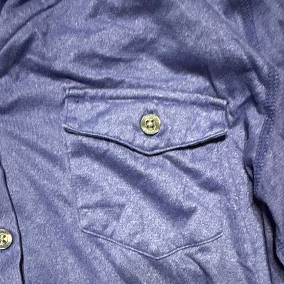 Marmot Blue Button-Up Hoodie - Picture 3 of 4